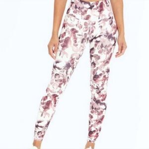 ☔️🔹️Balance Collection Watercolor Floral Print Athletic Leggings Medium